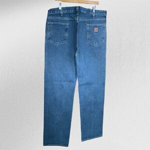 Carhartt Traditional Fit B480 DVB Men’s W38 L34 Blue Denim Jeans 100% Cotton